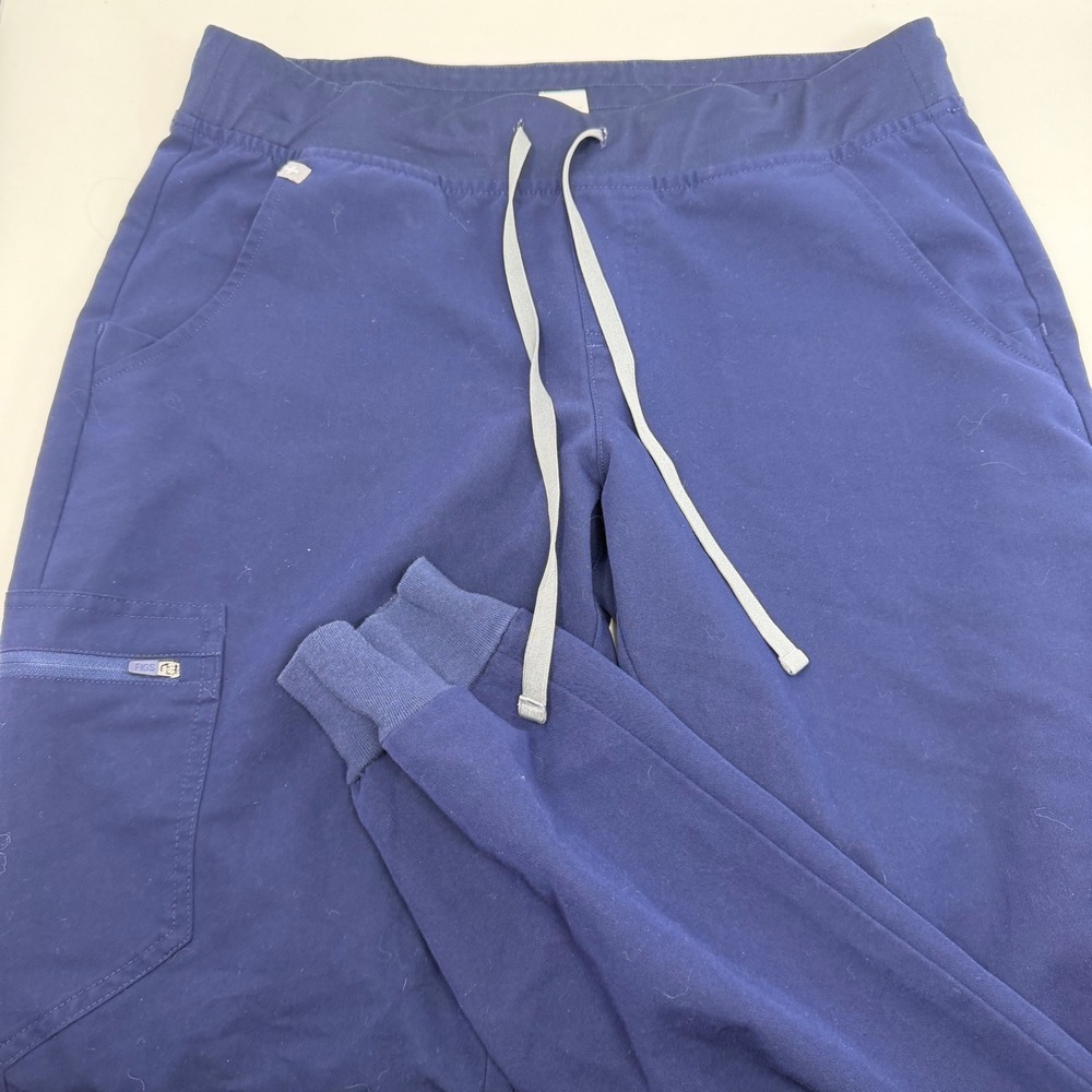 FIGS Zamora Jogger Scrub Pants Navy Blue Technical Collection W18SW2005 Medium